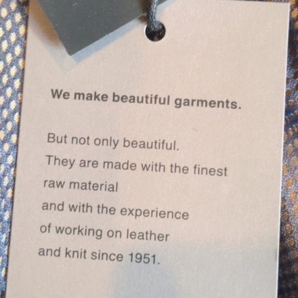 Torras Blue Mesh Lined Jacket with Lambskin Leather Trim size 46 - Picture 6 of 8